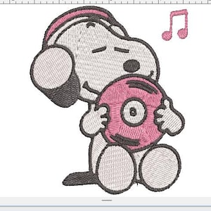 Two Snoopy Embroidery Designs 8 different formats *Digital Download Only* Free SVG file