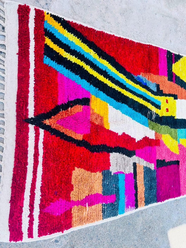 Moro Con Rugs Pattern Impressive Moroccan Handmade Rug , Area Rug , Beni Ourain Rug ...