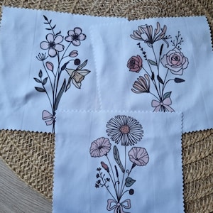 cleaning cloth glasses cloth personalized birth flower