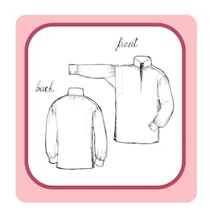 The Darcy Shirt Schnittmuster Gr. 6 Jahre bis Erwachsene 7XL. **DRUCKBARE PDF**