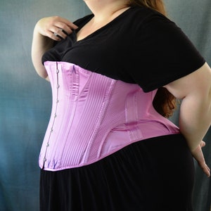 LILLIAN plus-sized Victorian Corset sewing pattern. Bust sizes 44&quot; thru 50&quot;. Printable PDF.
