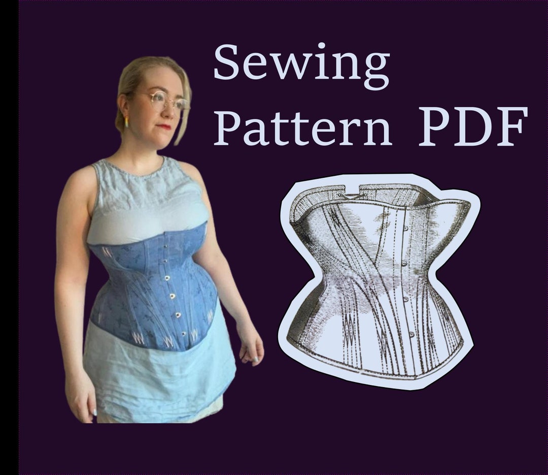 Plus-size 1871 Stout Corset Sewing Pattern (PDF) - Etsy