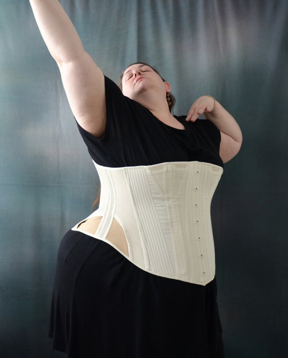 Bespoke Victorian Antique Style Plus Size Corded Corsets. Custom