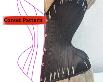 Tightlacing Corset Sewing Pattern Madame X Plunge Front