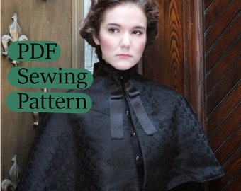 Victorian Capelet sewing pattern ***PRINTABLE PDF***