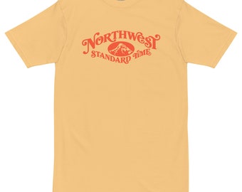 Camiseta con capucha de peso pesado - Marigold