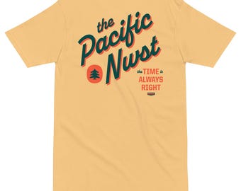 Camiseta pesada con texto PNW
