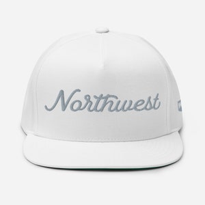 Script Snapback Hat - White