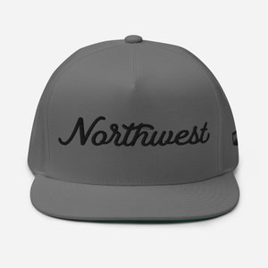Script Snapback Hat - Grey