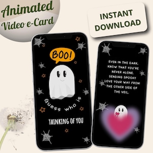 Cadeau numérique animé en pensant à vous carte de votre meilleur ami en pensant à vous carte postale vidéo d'encouragement pour l'âme soeur vous avez manqué