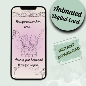 Carte virtuelle sournoise d'une amie, tu m'as manqué, cadeau numérique de l'âme soeur, juste parce que le cadeau de soutien émotionnel, tu as reçu cette carte graphique surprise d'une amie