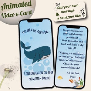 Cadeau promotionnel personnalisé Snarky carte de promotion surprise meilleur ami e-carte mobile personnalisée nouveau départ cadeau de félicitations