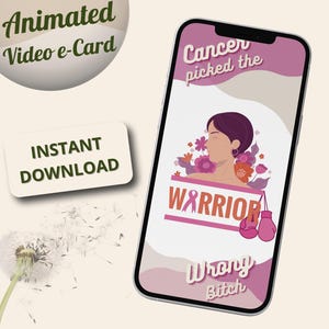 Ich wünsche gut Video Support Karte Krebs Genesung Handy Geschenk für sie positiv denkende Geschenk beste Freundin Ermutigung E-Karte haben Sie diese