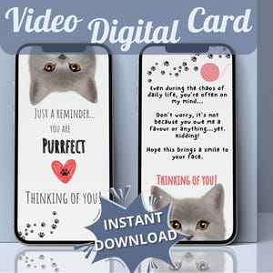 Animierte denke an dich Handy Karte emotionale Unterstützung Beziehung Geschenk ich vermisse dich Video beste Freundin sentimental Geschenk liebe dich mehr ecard