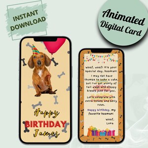 Carte d'anniversaire mobile unique pour lui/elle cadeau petite amie numérique carte d'anniversaire surprise meilleur ami cadeau anniversaire papa carte d'anniversaire pour fille