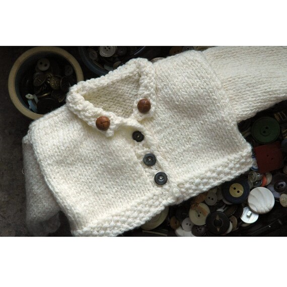 Merrill Hand Knit Teddy Bear Sweater 