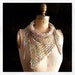 Mother's Day Knitting Pattern Scarf Triangle Knit on Bias Any Size Written Text Direction Instant PDF Download Easy Quick Knit Gift Idea