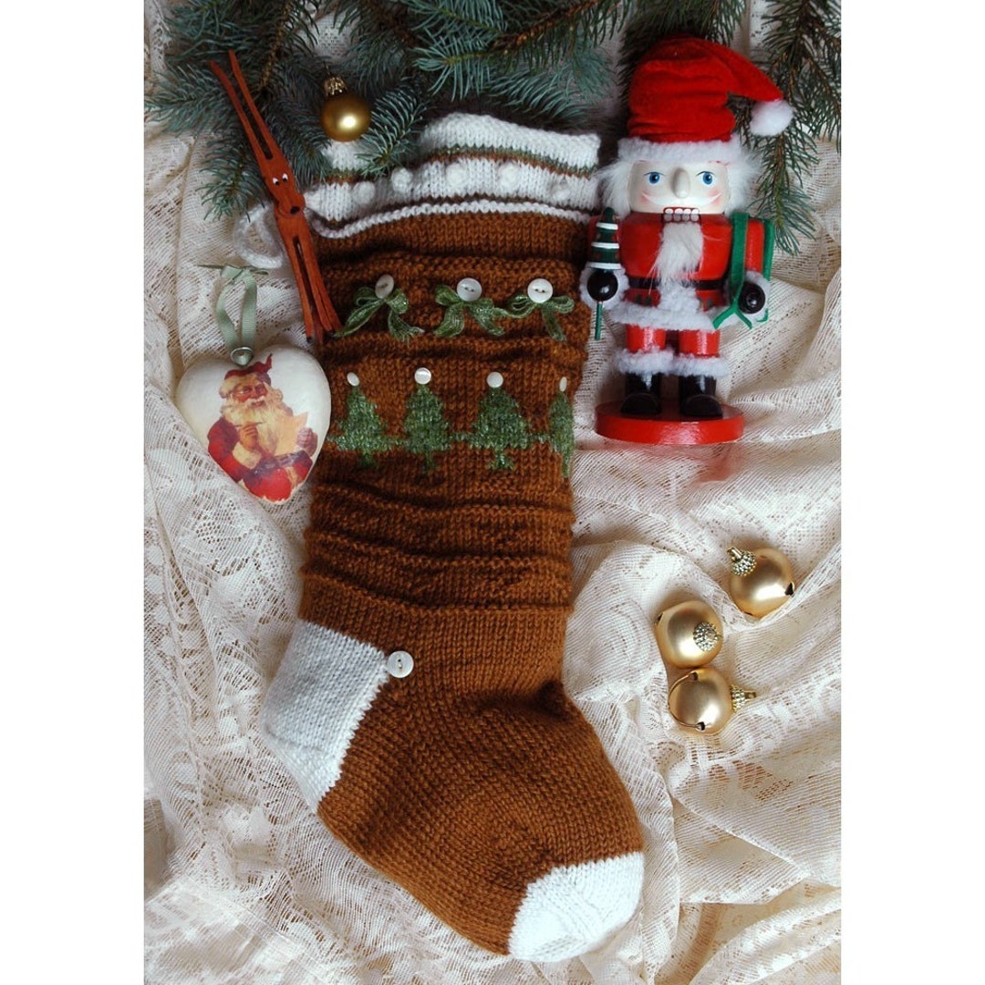 Christmas Stocking Knitting Pattern Instant PDF DOWNLOAD Decoration ...