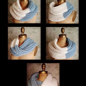 Knitting Pattern Infinity Scarf Cowl Instant PDF Download Easy Quick to Knit Pattern Gift Idea image 4