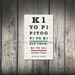 Knitters Eye Chart (TM) Knitter Gift Idea As Seen in Vogue Knitting and Interweave Knits 12 x 18 Inch Print Lace Stitch Pattern Design