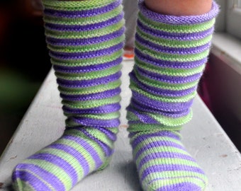 Sock Knitting Pattern Slouchies Toddler Socks and Leg Warmers - Online Download Pattern by J. L. Fleckenstein