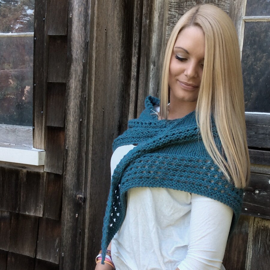 Knitting Pattern Triangular Shawl Triangle Written Text Direction