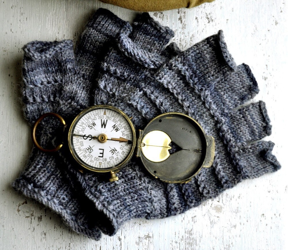 NY Knucks -- Knuckle Gloves for a Guy Knitting Pattern Instant PDF Download from the I Live on a Farm Collection