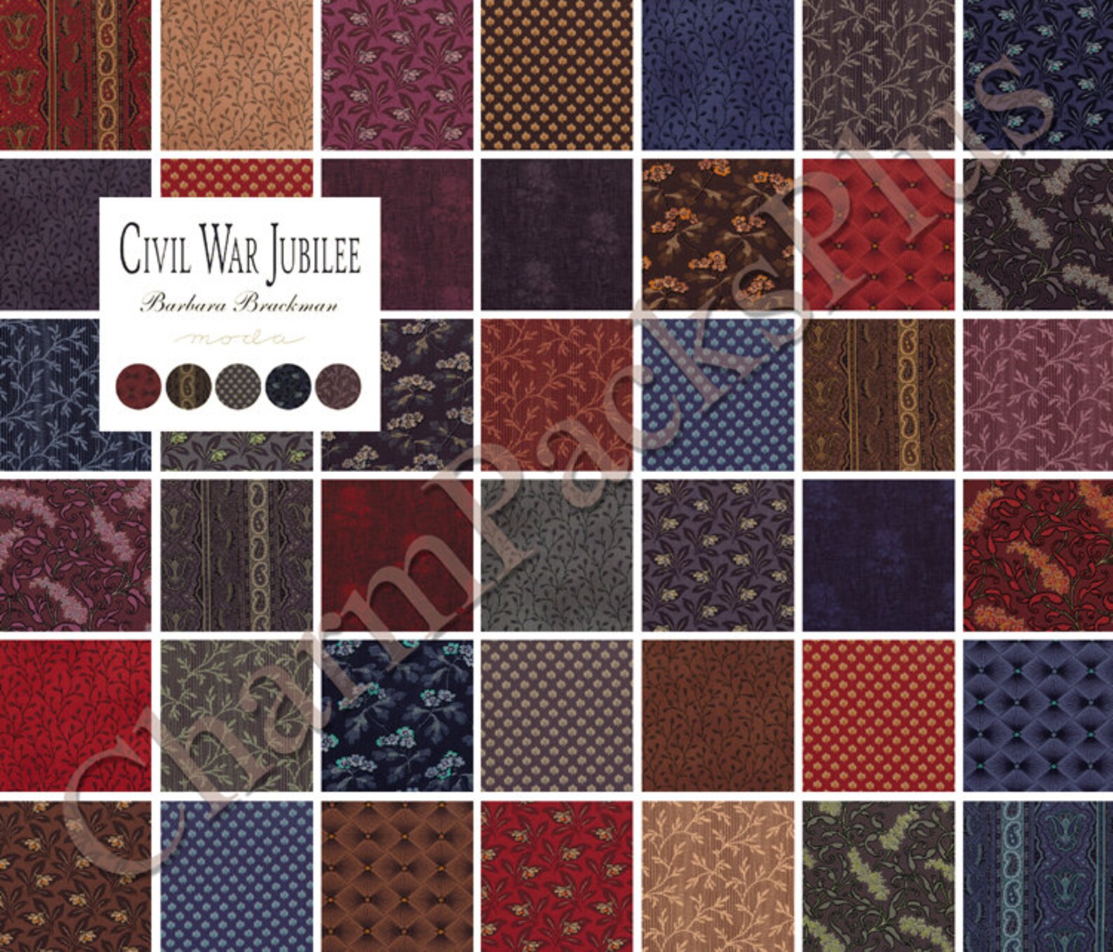 CIVIL WAR JUBILEE Moda Charm Pack 5 inch Quilt Fabric Etsy