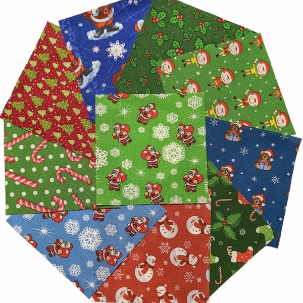 5” Fabric Charm Pack Christmas Etsy