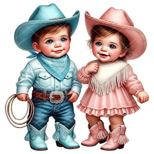 Clipart bébé cowboy et cow-girl, sexe révéler des cliparts, cowboy et cow-girl, sexe bébé révéler des cliparts, sexe occidental révélateur de sexe, Cowboy Cowgirl