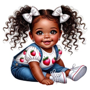 Girl Strawberry Baby Shower Clipart,Strawberry Baby Clipart,Strawberry Baby Shower,Afro Girl Strawberry Baby,Strawberry,Strawberry Baby Girl