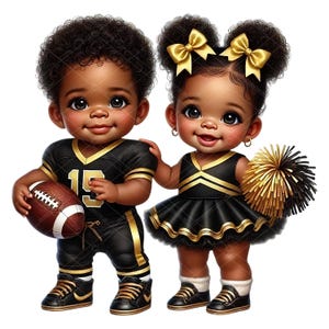 Clipart bébé joueur de football et pom-pom girl, sport sexe révéler Clipart, clipart bébé noir sexe révéler, joueur de football pom-pom girl