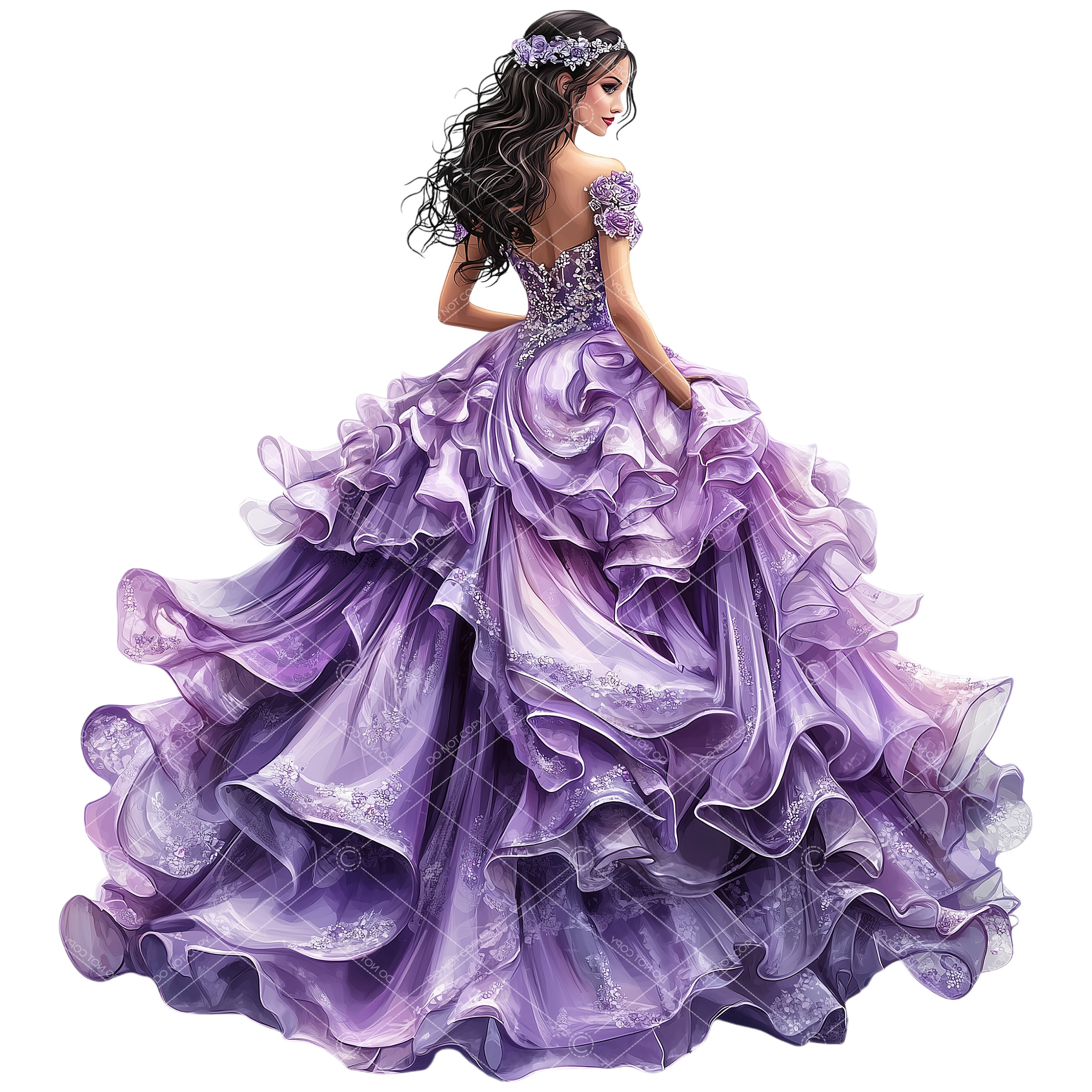 Vestido de pedrería png México