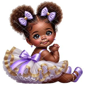 Afro Puff Tutu Baby Clipart,Lavender Tutu Baby Girl Clipart,Afro Tutu Baby Girl Clipart,Lavender Tutu Baby Girl Clipart,Afro Puff Baby Girl