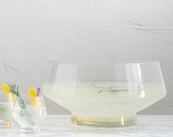 Olivia Glass Punch Bowl - 2.56 Gallons