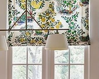 Citrus Garden Custom Operable  Roman Shade - Lined
