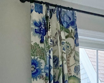 Custom Designer Kosovo Drapes: You pick the color and style- Lined