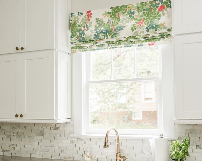 Custom Designer Thibaut Central Park Roman Shade Blackout Etsy