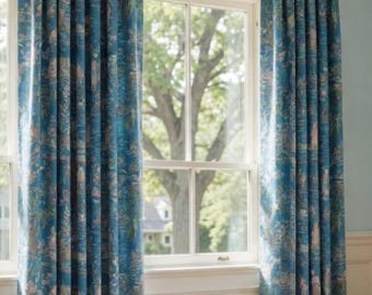 Custom Designer Yangtze River Drapes - Lined- Other colors available