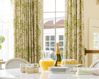 Designer Lysette Linen Drapes - Lined
