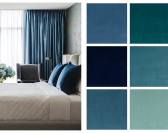 Commercial NFPA Velvet Pleated and Ripplefold Drapes Blackout Lined - 28 Colors