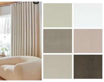 Commercial NFPA Velvet Pleated and Ripplefold Drapes Blackout Lined - 28 Colors