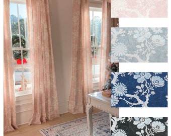 Custom Designer Thibaut Claudette Drapes You pick the fabric and style - Lined