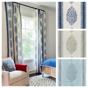 Custom Designer Chapanna Drapes: You pick the fabric and style - Lined