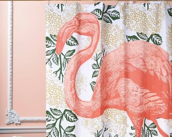 Thomas Paul Flamingo Shower Curtain