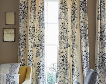 Sollander Silk And Cotton Drapes - Lined