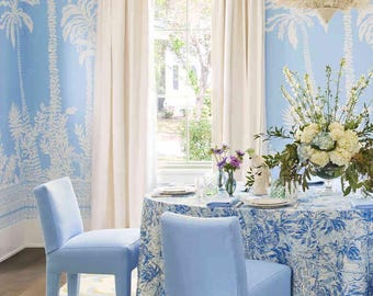 Lilly Pulitzer Palms Way Mural Wallpaper Panel Set (Packaged as a set) (other colors available)
