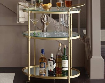 Sag Harbor Gold Bar Cart