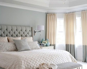 Luxurious Velvet Block Bottom Drapes Thermal Lined