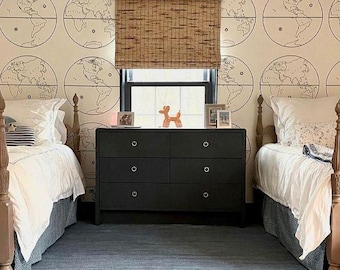 Peter Dunham Globe Wallpaper (Packaged in 10 yd double rolls) (other colors available) FREE SHIPPING